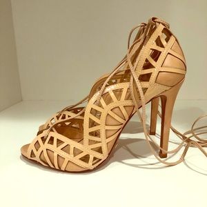 Schutz lace up heels
